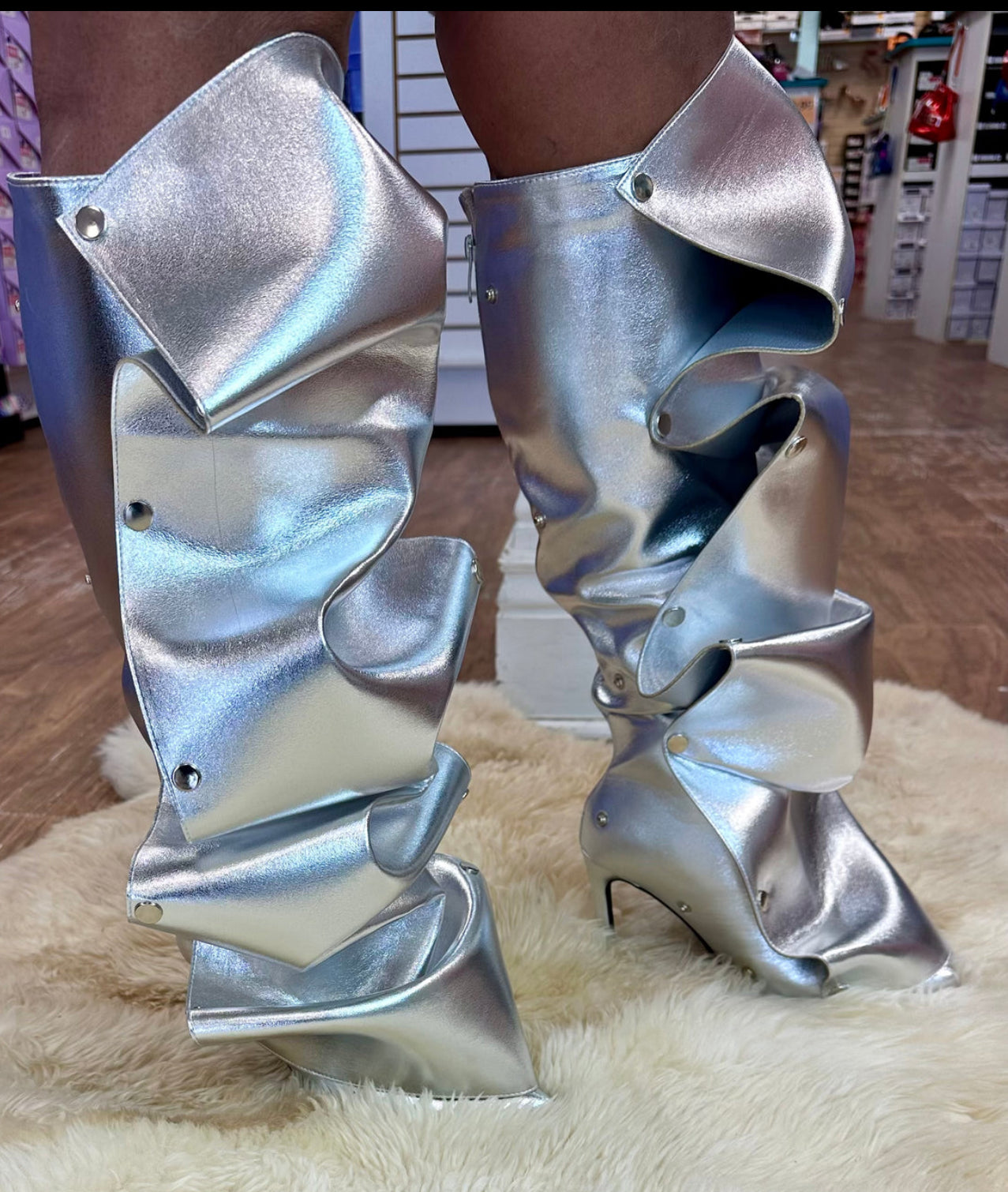 Chrissy Boots(Silver )