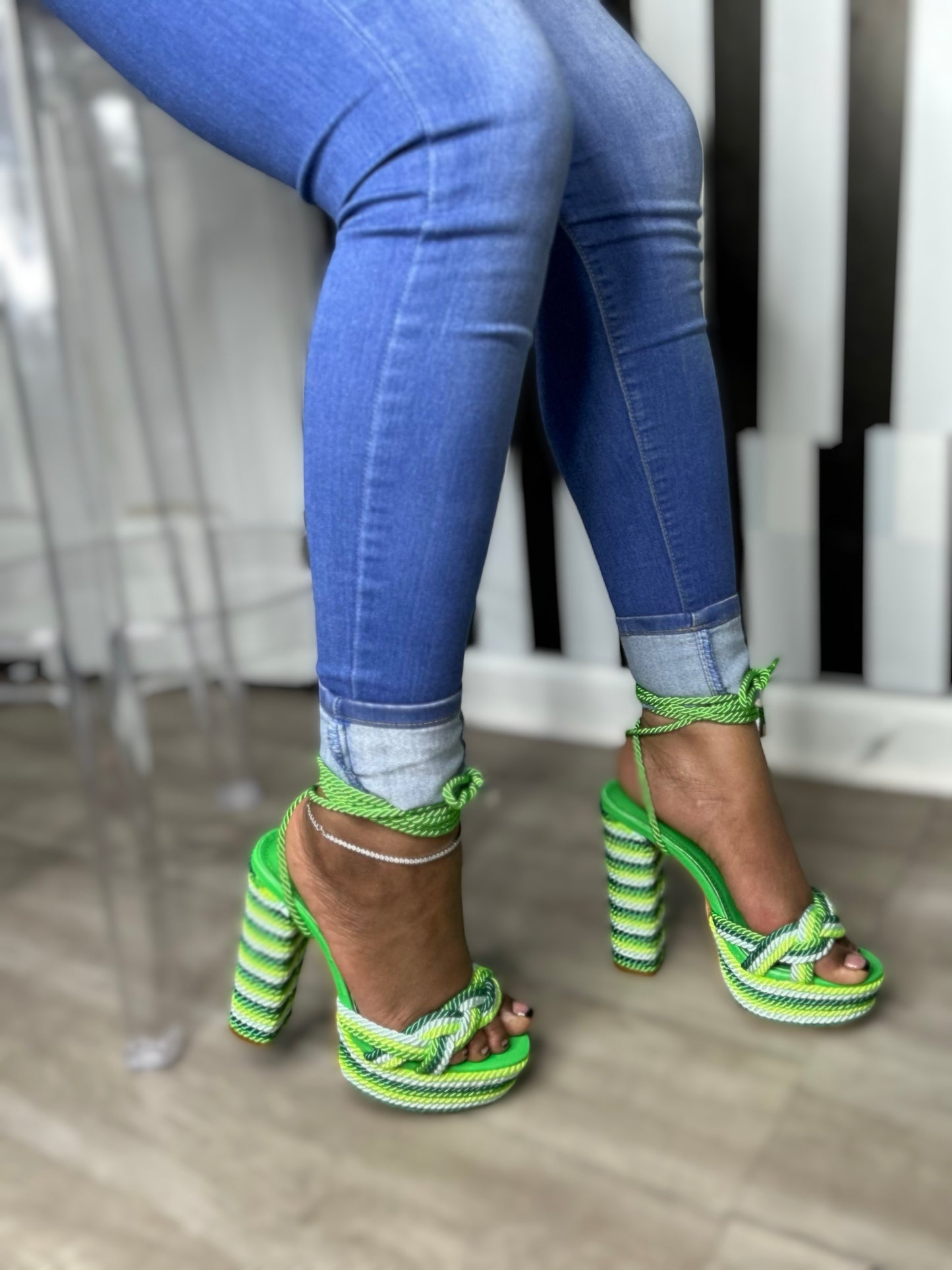 Ebonie B Heels (Green)